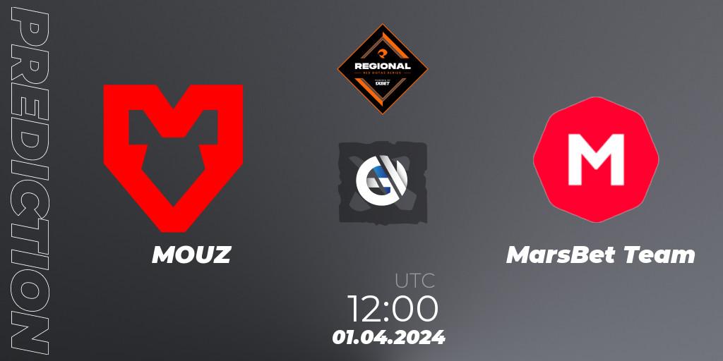 MOUZ vs MarsBet Team: Match Prediction. 01.04.24, Dota 2, RES Regional Series: EU #1