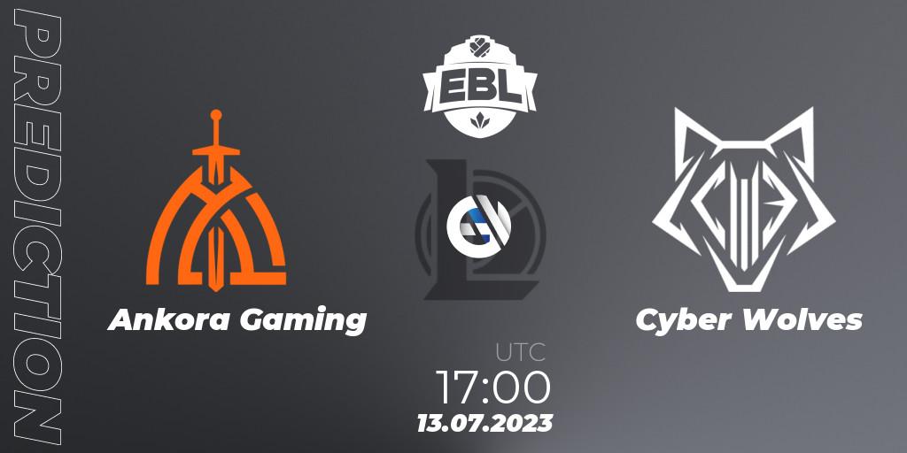 Ankora Gaming vs Cyber Wolves: Match Prediction. 13.07.23, LoL, Esports Balkan League Season 13