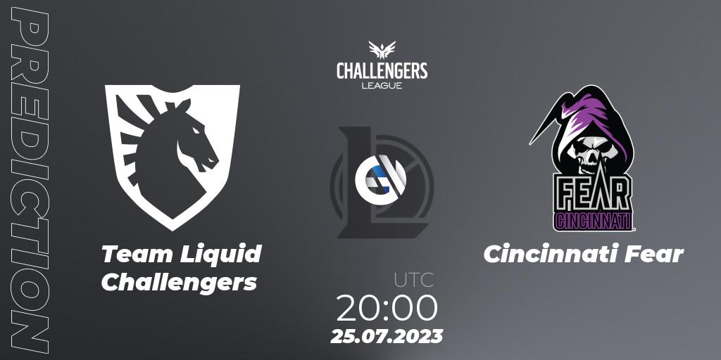 Team Liquid Challengers vs Cincinnati Fear: Match Prediction. 25.07.2023 at 20:00, LoL, North American Challengers League 2023 Summer - Playoffs