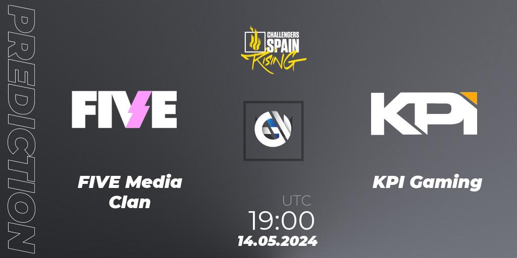 FIVE Media Clan vs KPI Gaming: Match Prediction. 14.05.2024 at 19:00, VALORANT, VALORANT Challengers 2024 Spain: Rising Split 2