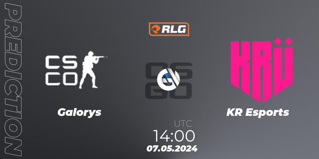 Galorys vs KRÜ Esports: Match Prediction. 07.05.2024 at 14:00, Counter-Strike (CS2), RES Latin American Series #4