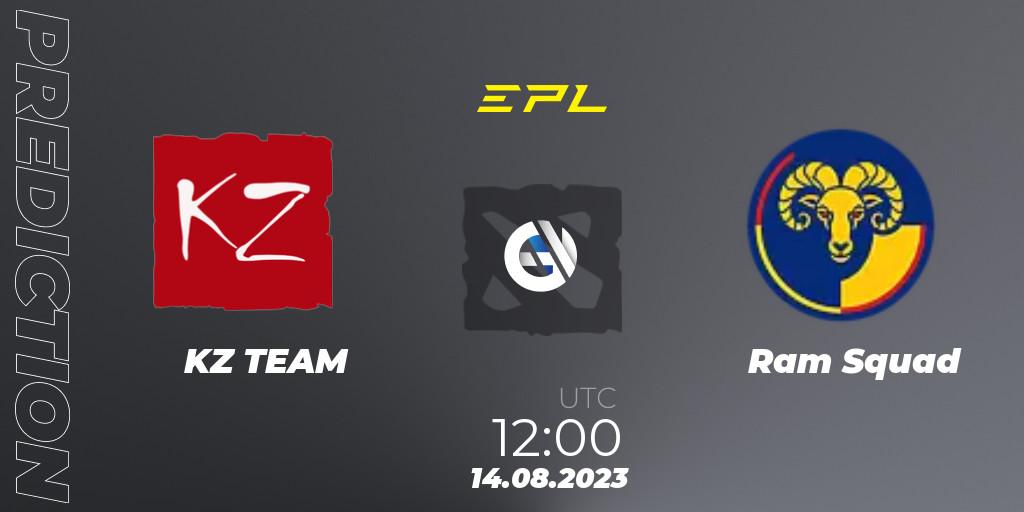 KZ TEAM vs Ram Squad: Match Prediction. 14.08.2023 at 12:22, Dota 2, European Pro League Season 11