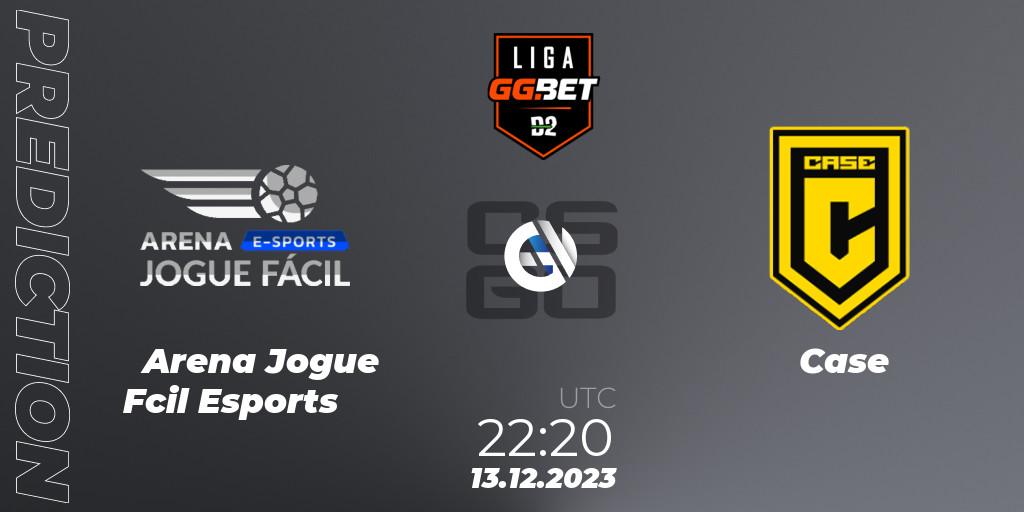 Arena Jogue Fácil Esports vs Case: Match Prediction. 13.12.2023 at 22:20, Counter-Strike (CS2), Dust2 Brasil Liga Season 2