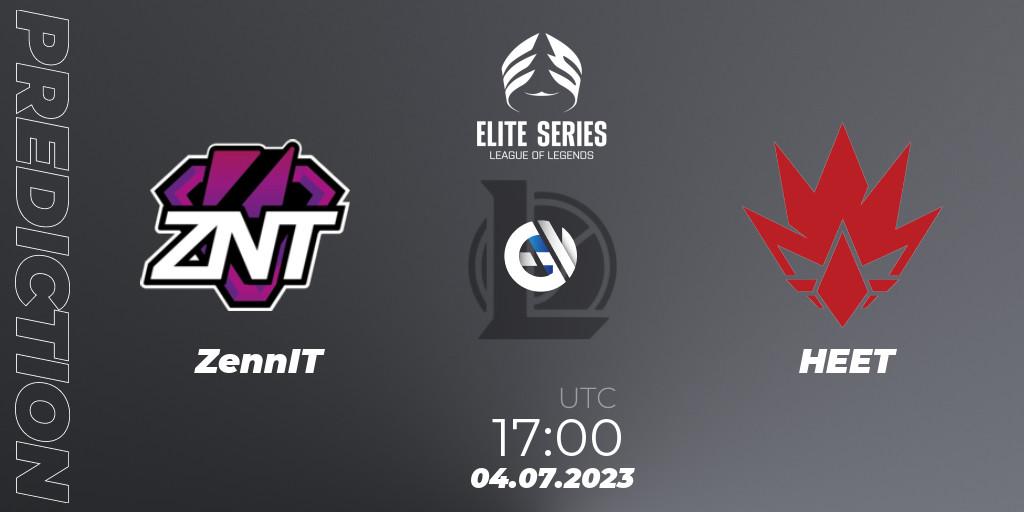 ZennIT vs HEET: Match Prediction. 04.07.2023 at 17:00, LoL, Elite Series Summer 2023
