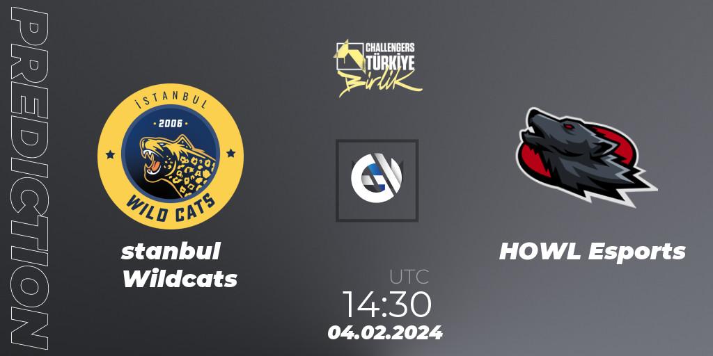 İstanbul Wildcats vs HOWL Esports: Match Prediction. 04.02.24, VALORANT, VALORANT Challengers 2024 Turkey: Birlik Split 1