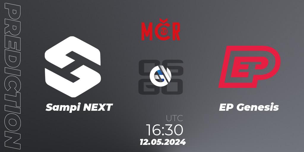 Sampi NEXT vs EP Genesis: Match Prediction. 12.05.2024 at 16:30, Counter-Strike (CS2), Tipsport Cup Spring 2024: Closed Qualifier