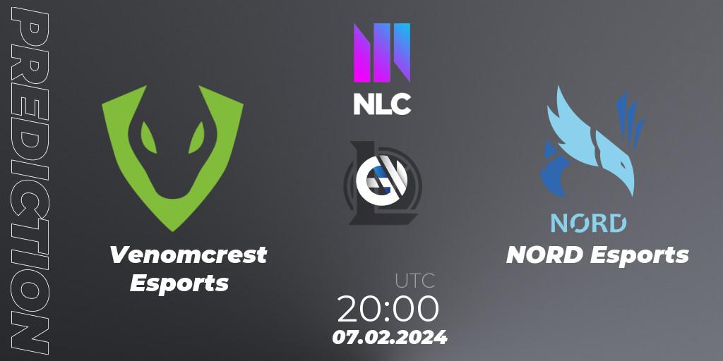 Venomcrest Esports vs NORD Esports: Match Prediction. 07.02.2024 at 20:00, LoL, NLC 1st Division Spring 2024