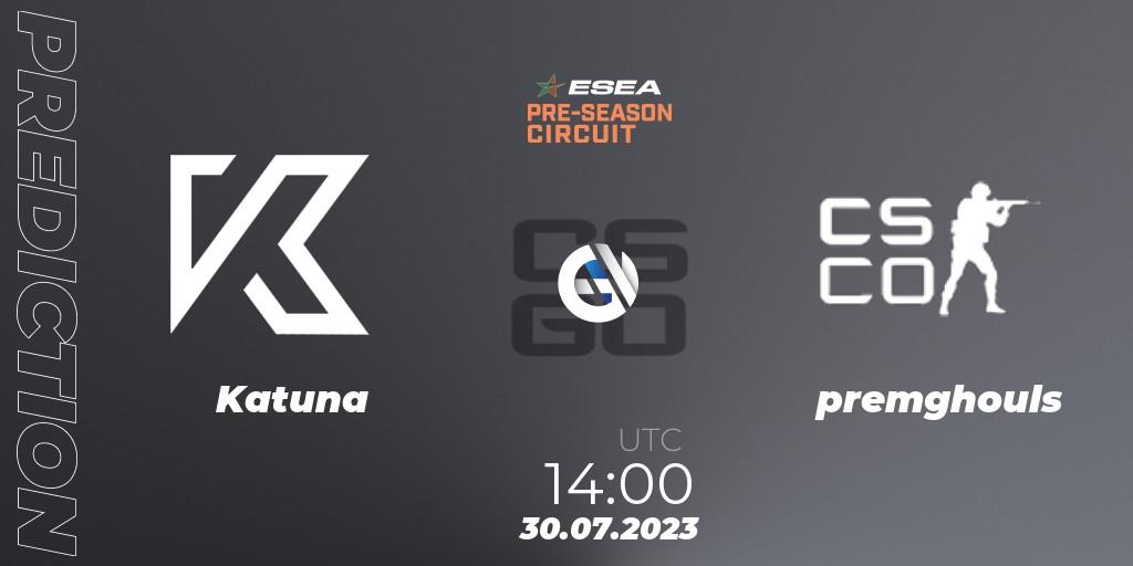 Katuna vs premghouls: Match Prediction. 30.07.23, CS2 (CS:GO), ESEA Pre-Season Circuit 2023: European Final