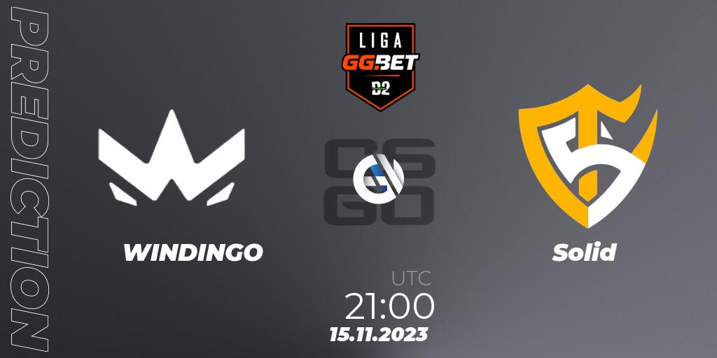 WINDINGO vs Solid: Match Prediction. 21.11.2023 at 21:00, Counter-Strike (CS2), Dust2 Brasil Liga Season 2