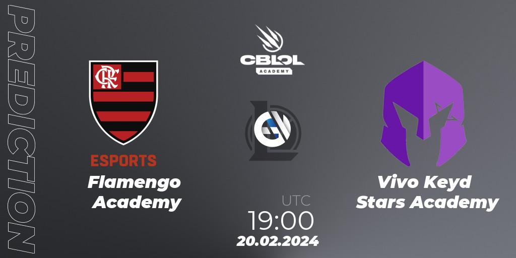 Flamengo Academy vs Vivo Keyd Stars Academy: Match Prediction. 20.02.24, LoL, CBLOL Academy Split 1 2024