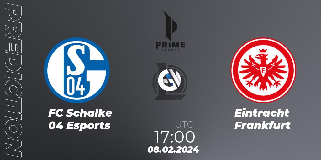 FC Schalke 04 Esports vs Eintracht Frankfurt: Match Prediction. 08.02.24, LoL, Prime League Spring 2024 - Group Stage