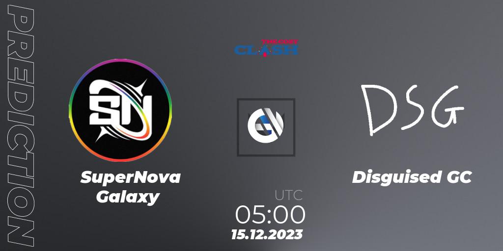 SuperNova Galaxy vs Disguised GC: Match Prediction. 15.12.2023 at 19:00, VALORANT, The Cozy Clash