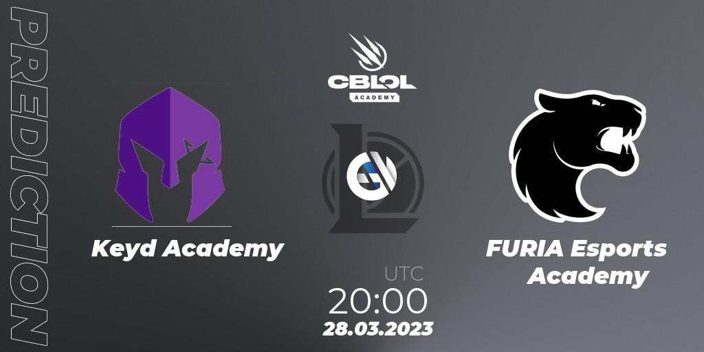 Keyd Academy vs FURIA Esports Academy: Match Prediction. 28.03.23, LoL, CBLOL Academy Split 1 2023