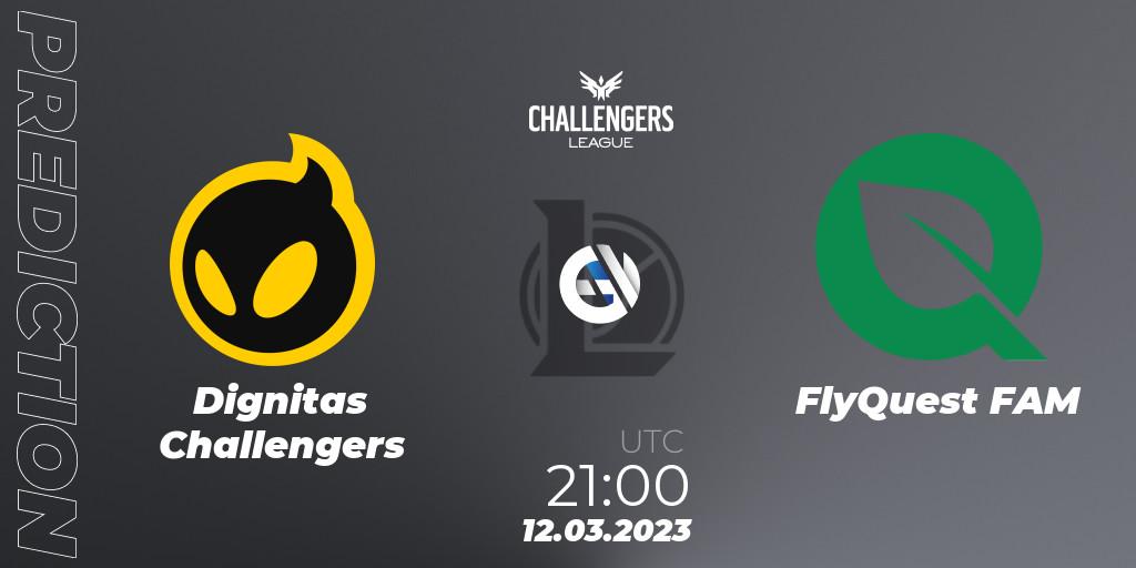 Dignitas Challengers vs FlyQuest FAM: Match Prediction. 12.03.23, LoL, NACL 2023 Spring - Playoffs