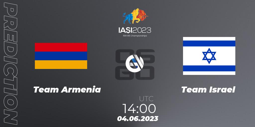 Team Armenia vs Israel: Match Prediction. 04.06.23, CS2 (CS:GO), IESF World Esports Championship 2023: Eastern Europe Qualifier