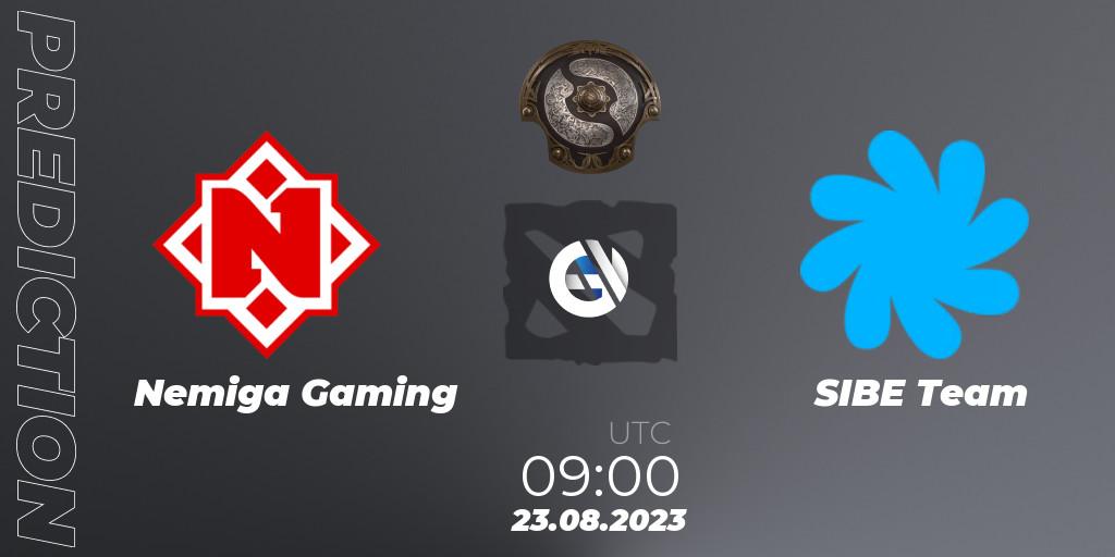 Nemiga Gaming vs SIBE Team: Match Prediction. 23.08.2023 at 09:07, Dota 2, The International 2023 - Eastern Europe Qualifier