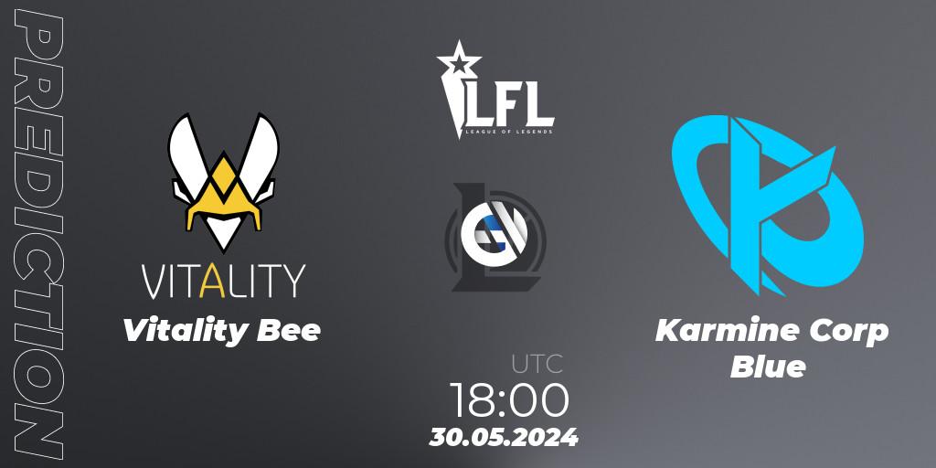 Vitality Bee vs Karmine Corp Blue: Match Prediction. 30.05.2024 at 18:00, LoL, LFL Summer 2024
