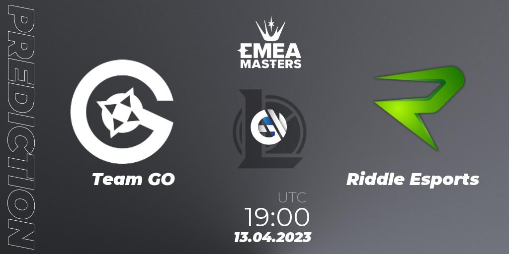 Team GO vs Riddle Esports: Match Prediction. 13.04.23, LoL, EMEA Masters Spring 2023 - Group Stage