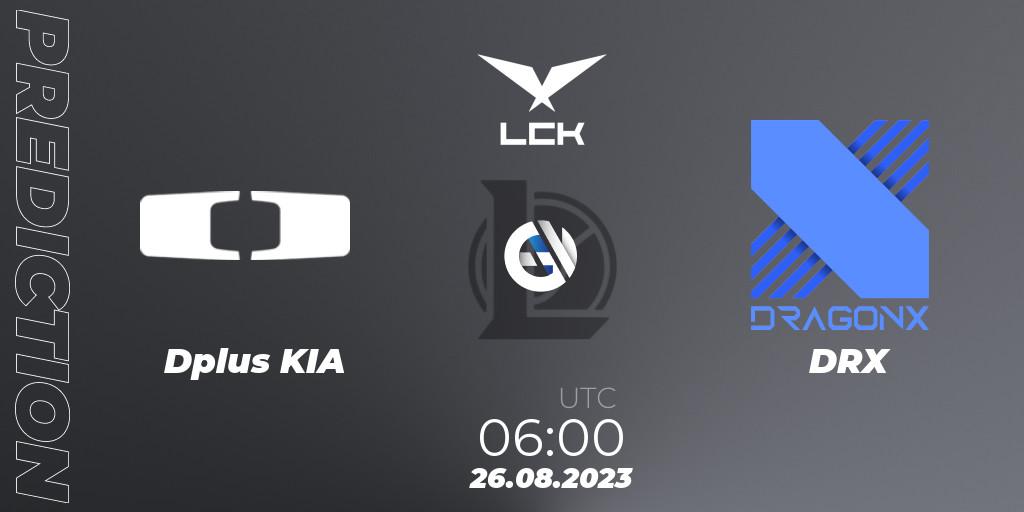 Dplus KIA vs DRX: Match Prediction. 25.08.23, LoL, LCK Regional Finals 2023