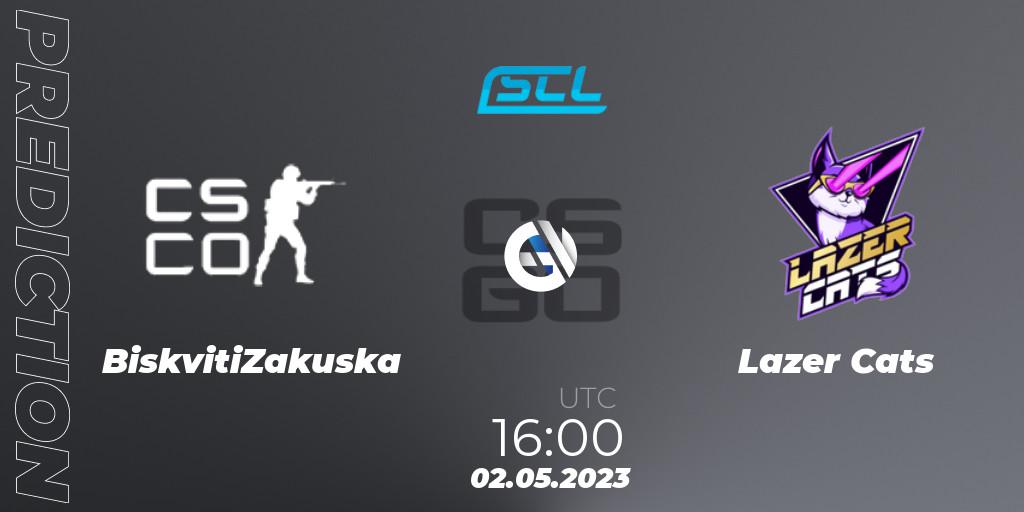 BiskvitiZakuska vs Lazer Cats: Match Prediction. 02.05.2023 at 16:00, Counter-Strike (CS2), SCL Season 9: Challenger Division
