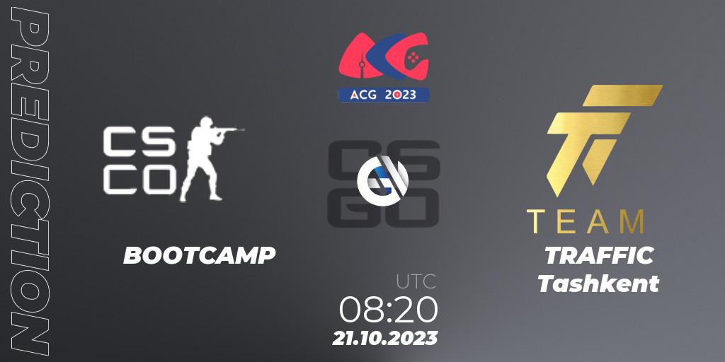 BOOTCAMP vs TRAFFIC Tashkent: Match Prediction. 21.10.2023 at 08:20, Counter-Strike (CS2), Almaty Cyber Games 2023