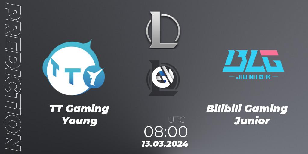 TT Gaming Young vs Bilibili Gaming Junior: Match Prediction. 13.03.2024 at 08:00, LoL, LDL 2024 - Stage 1