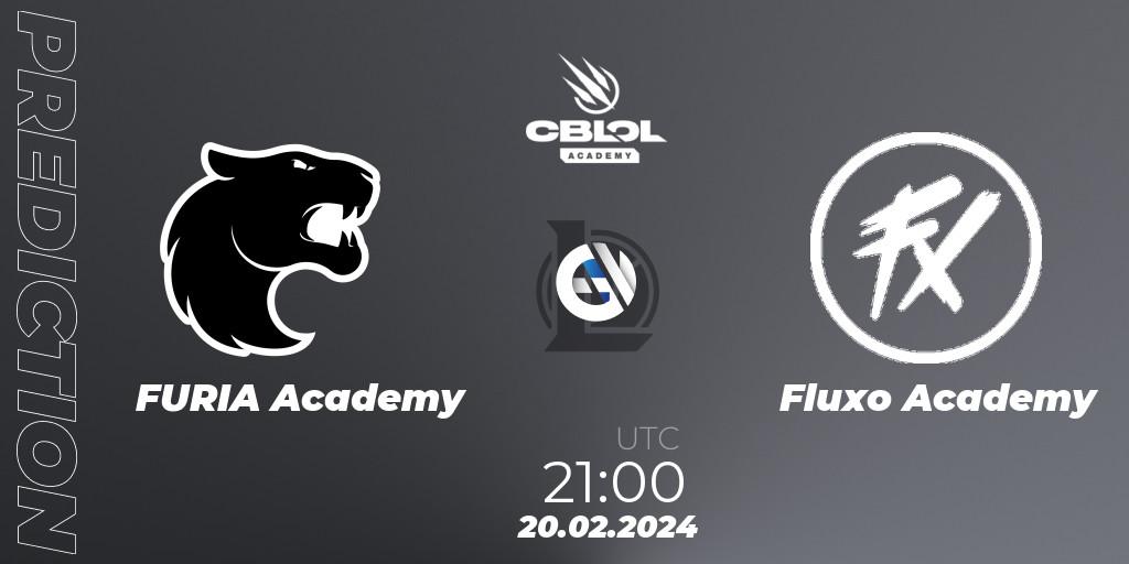 FURIA Academy vs Fluxo Academy: Match Prediction. 20.02.24, LoL, CBLOL Academy Split 1 2024