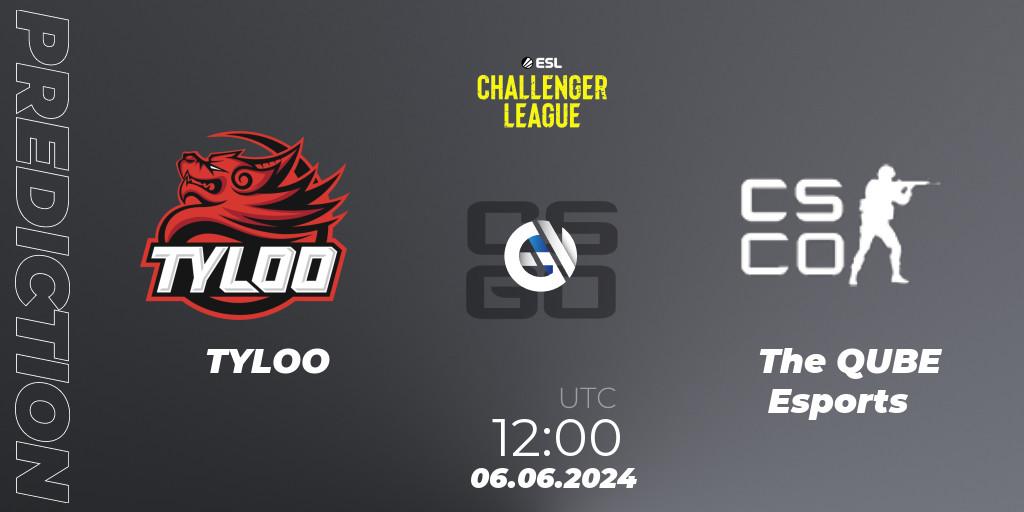 TYLOO vs The QUBE Esports: Match Prediction. 06.06.2024 at 12:00, Counter-Strike (CS2), ESL Challenger League Season 47: Asia