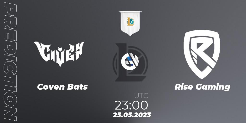 Coven Bats vs Rise Gaming: Match Prediction. 25.05.2023 at 23:00, LoL, Ignis Cup 2023 Playoffs