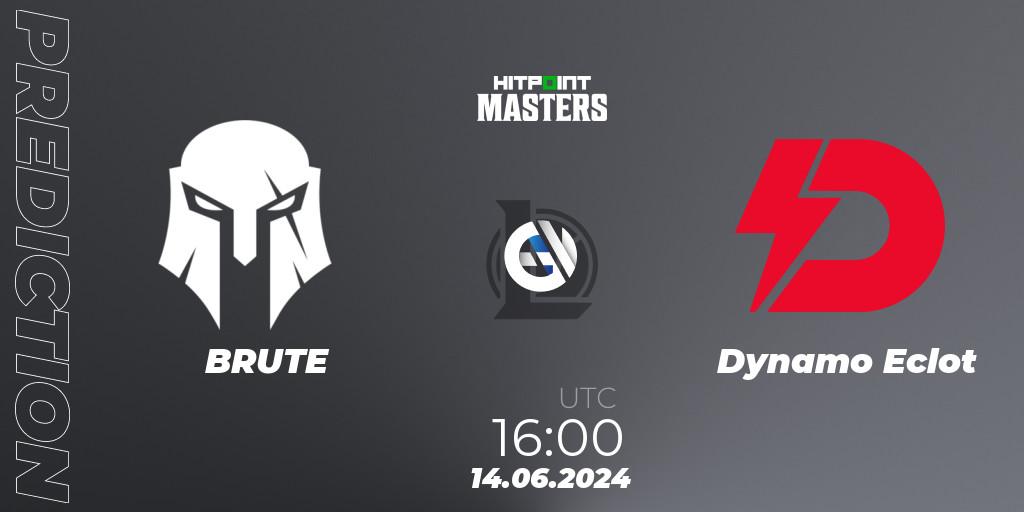 BRUTE vs Dynamo Eclot: Match Prediction. 14.06.2024 at 16:00, LoL, Hitpoint Masters Summer 2024