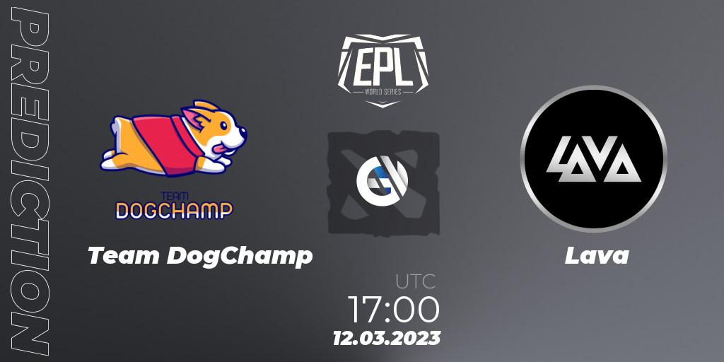 Team DogChamp vs Lava: Match Prediction. 12.03.2023 at 17:28, Dota 2, European Pro League World Series America Season 4