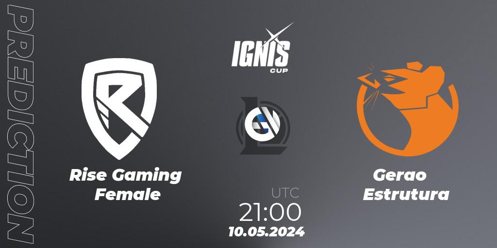 Rise Gaming Female vs Geração Estrutura: Match Prediction. 10.05.2024 at 21:00, LoL, Ignis Cup Split 1 2023