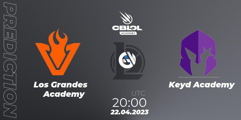 Los Grandes Academy vs Keyd Academy: Match Prediction. 22.04.23, LoL, CBLOL Academy Split 1 2023
