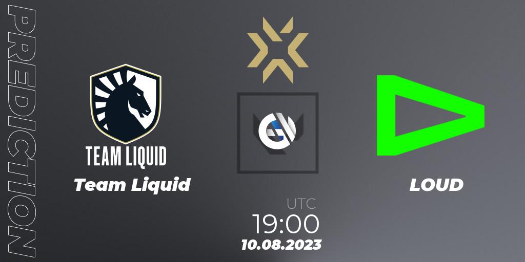 Team Liquid vs LOUD: Match Prediction. 10.08.23, VALORANT, VALORANT Champions 2023