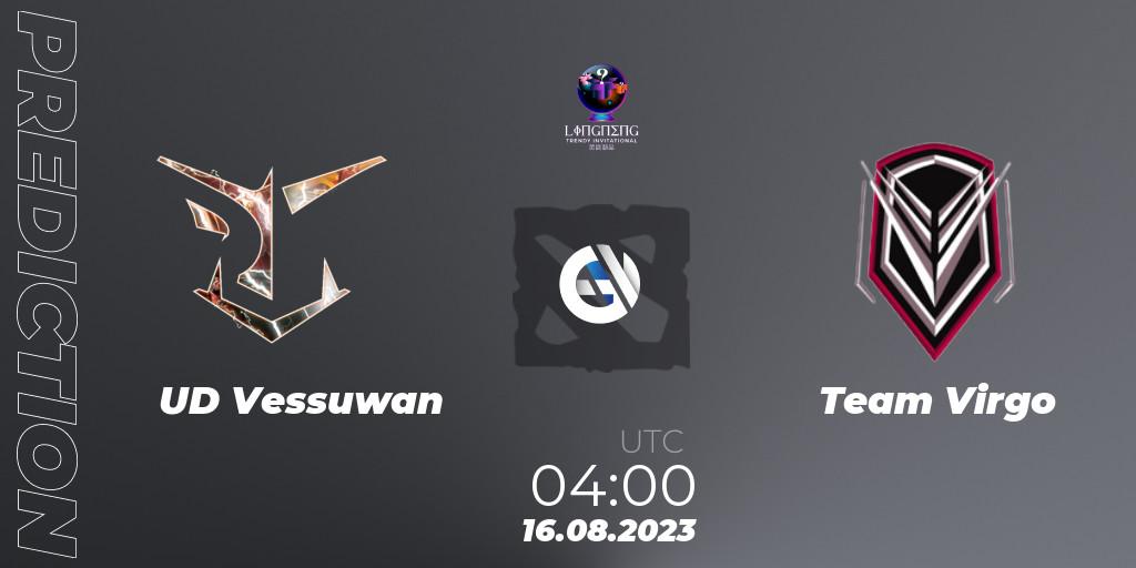 UD Vessuwan vs Team Virgo: Match Prediction. 16.08.23, Dota 2, LingNeng Trendy Invitational