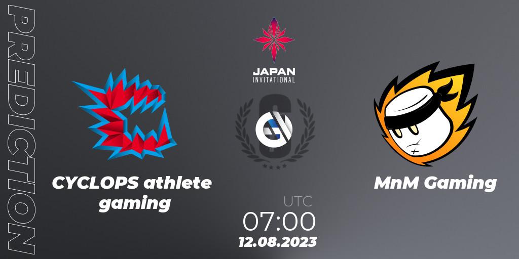 CYCLOPS athlete gaming vs MnM Gaming: Match Prediction. 12.08.23, Rainbow Six, Japan Invitational - 2023