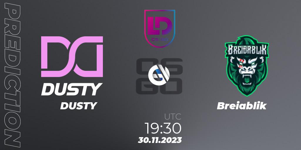DUSTY vs Breiðablik: Match Prediction. 30.11.23, CS2 (CS:GO), Icelandic Esports League Season 8: Regular Season