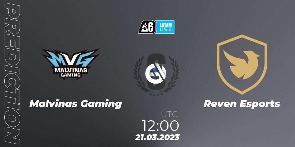 Malvinas Gaming vs Reven Esports: Match Prediction. 22.03.23, Rainbow Six, LATAM League 2023 - Stage 1