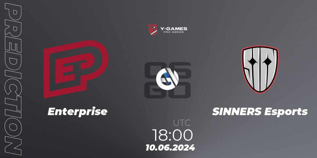Enterprise vs SINNERS Esports: Match Prediction. 10.06.2024 at 15:00, Counter-Strike (CS2), Y-Games PRO Series 2024