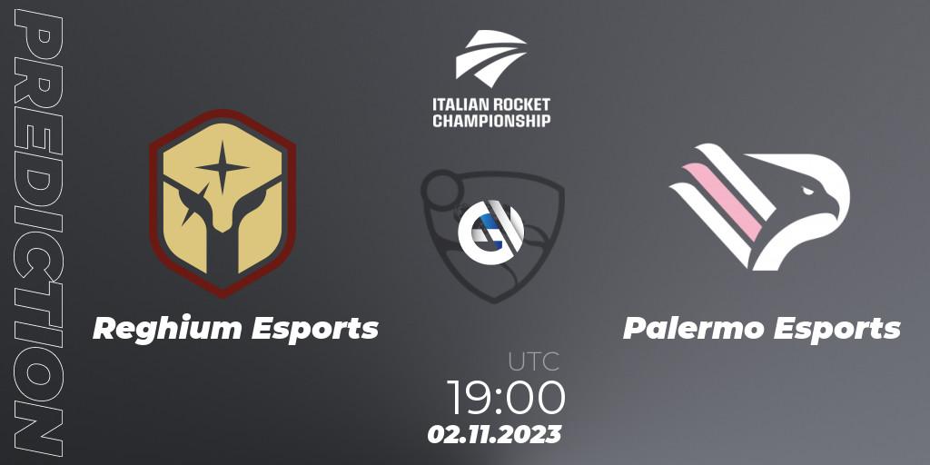 Reghium Esports vs Palermo Esports: Match Prediction. 02.11.2023 at 19:00, Rocket League, Italian Rocket Championship Season 11Serie A Relegation