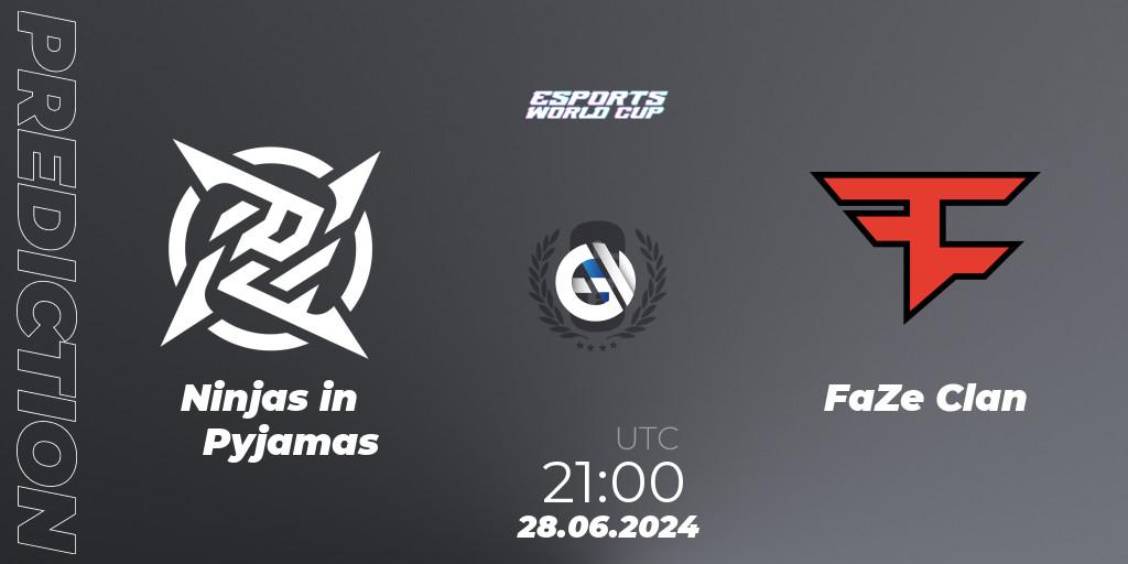Ninjas in Pyjamas vs FaZe Clan: Match Prediction. 28.06.2024 at 21:00, Rainbow Six, Esports World Cup 2024: Brazil CQ