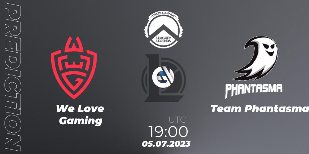 We Love Gaming vs Team Phantasma: Match Prediction. 05.07.23, LoL, Greek Legends League Summer 2023