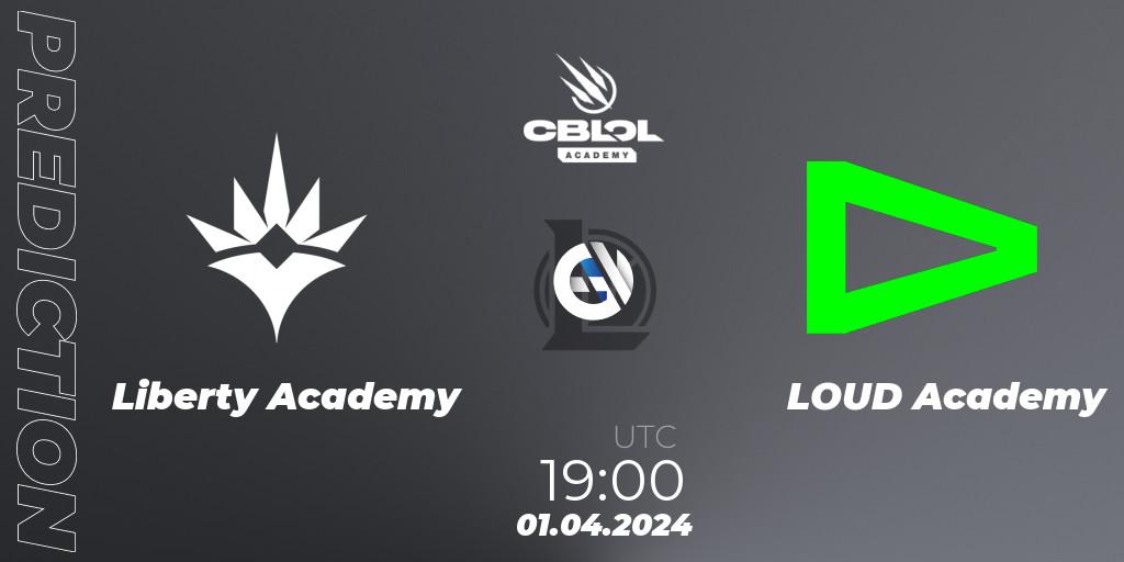 Liberty Academy vs LOUD Academy: Match Prediction. 01.04.24, LoL, CBLOL Academy Split 1 2024