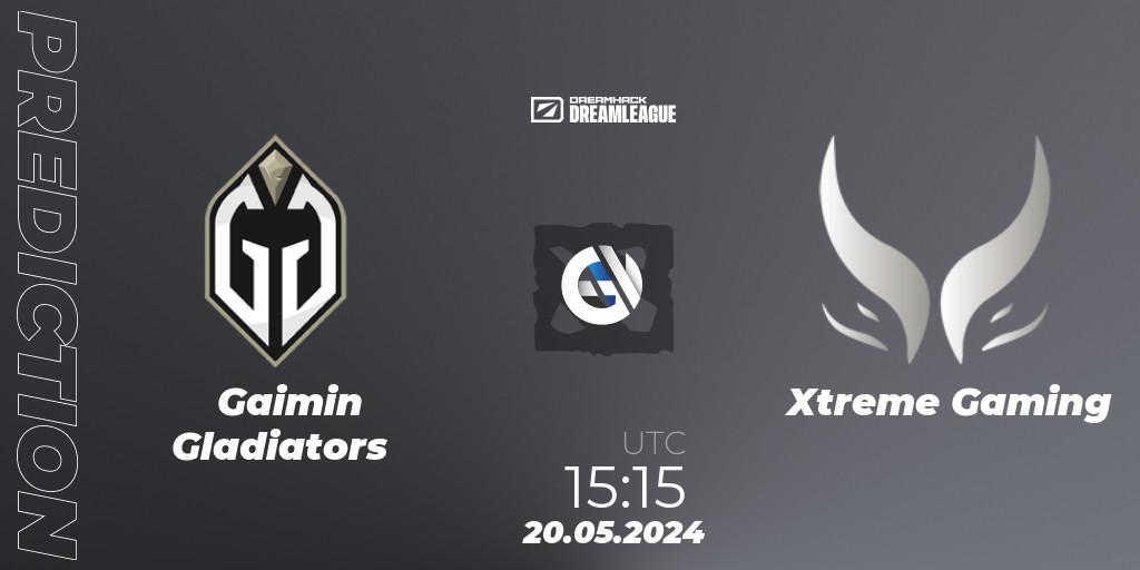Gaimin Gladiators vs Xtreme Gaming: Match Prediction. 20.05.2024 at 16:00, Dota 2, DreamLeague Season 23