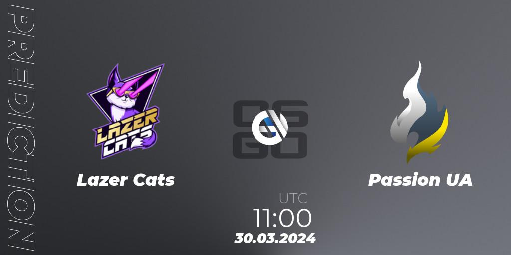 Lazer Cats vs Passion UA: Match Prediction. 30.03.24, CS2 (CS:GO), Gameinside.ua ROG Spring Cup 2024