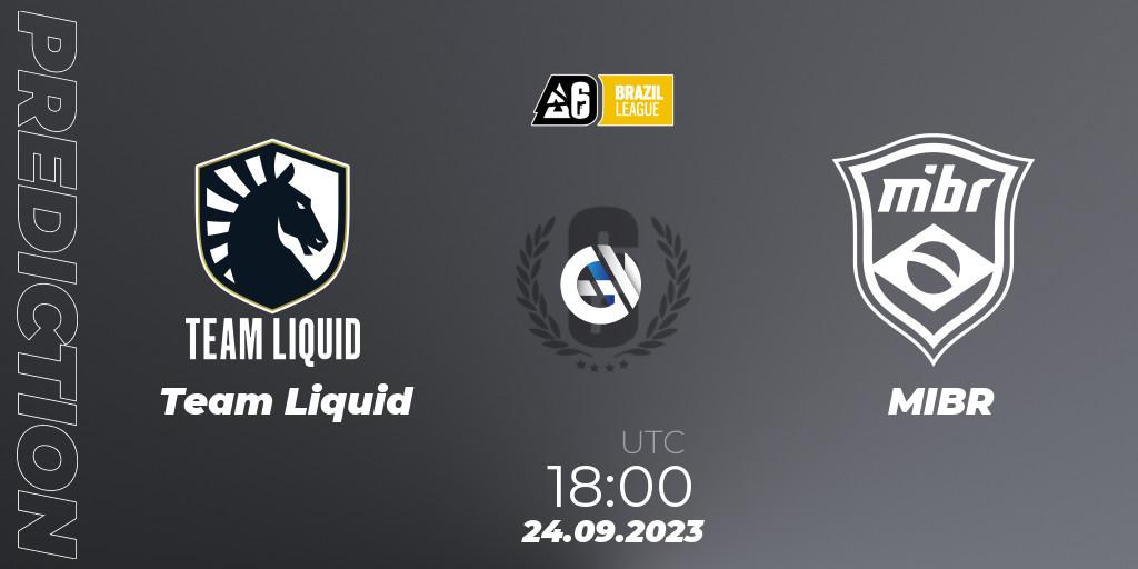 Team Liquid vs MIBR: Match Prediction. 24.09.23, Rainbow Six, Brazil League 2023 - Stage 2