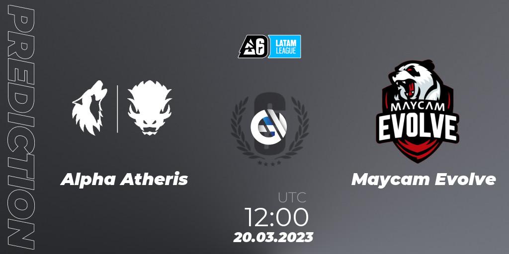 Alpha Atheris vs Maycam Evolve: Match Prediction. 21.03.23, Rainbow Six, LATAM League 2023 - Stage 1