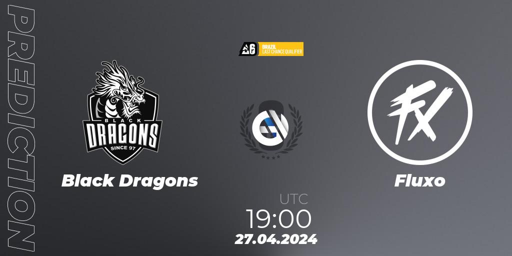 Black Dragons vs Fluxo: Match Prediction. 27.04.24, Rainbow Six, Brazil League 2024 - Stage 1: Last Chance Qualifier
