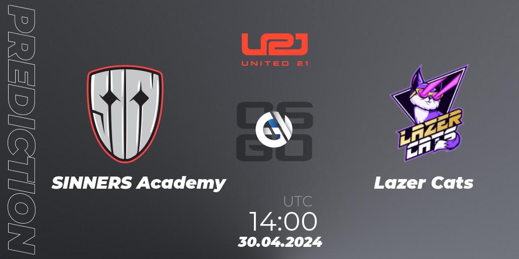SINNERS Academy vs Lazer Cats: Match Prediction. 30.04.2024 at 14:00, Counter-Strike (CS2), United21 Season 13: Division 2