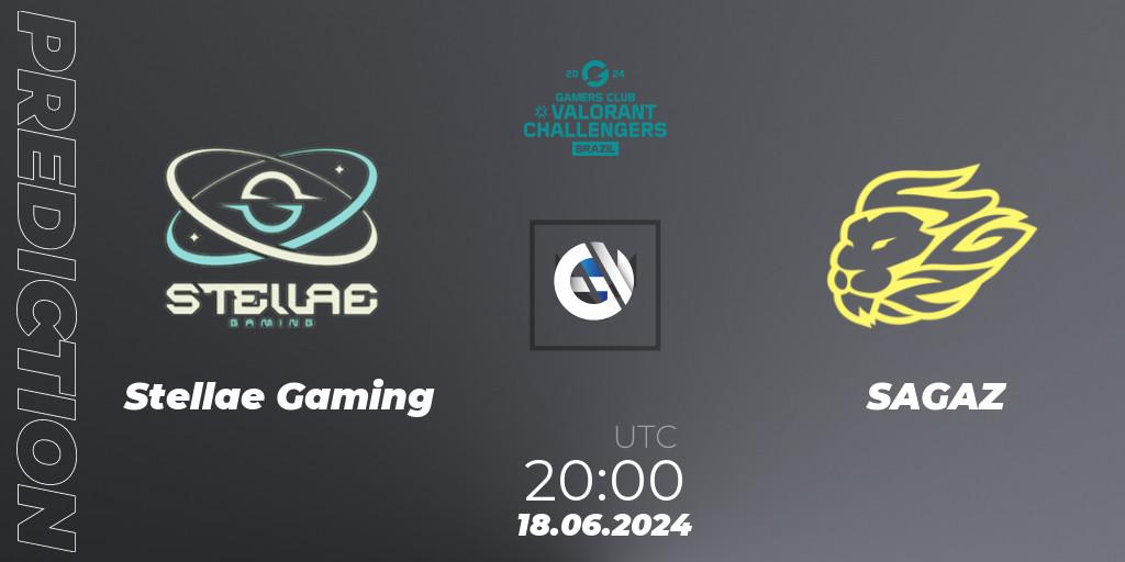 Stellae Gaming vs SAGAZ: Match Prediction. 20.06.2024 at 20:00, VALORANT, VALORANT Challengers 2024 Brazil: Split 2
